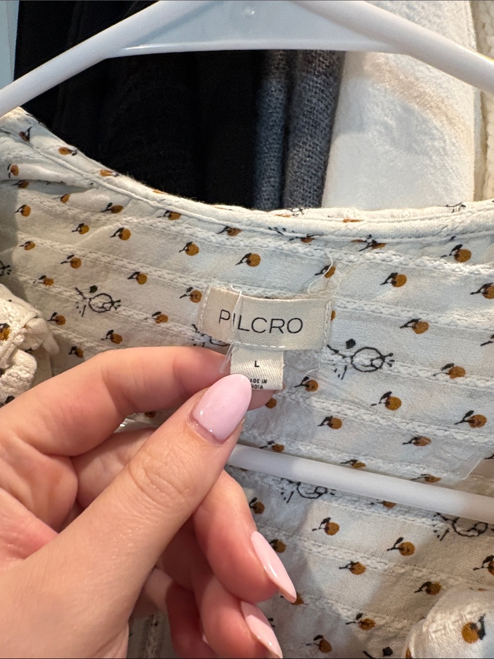 Pilcro Cream Floral Button-Up Blouse - Picture 3 of 6